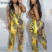 2023 Γυναικείες σπαγγέτι λουράκια αμάνικο μοτίβο λεοπάρ σέξι ίσια σέξι φόρμες