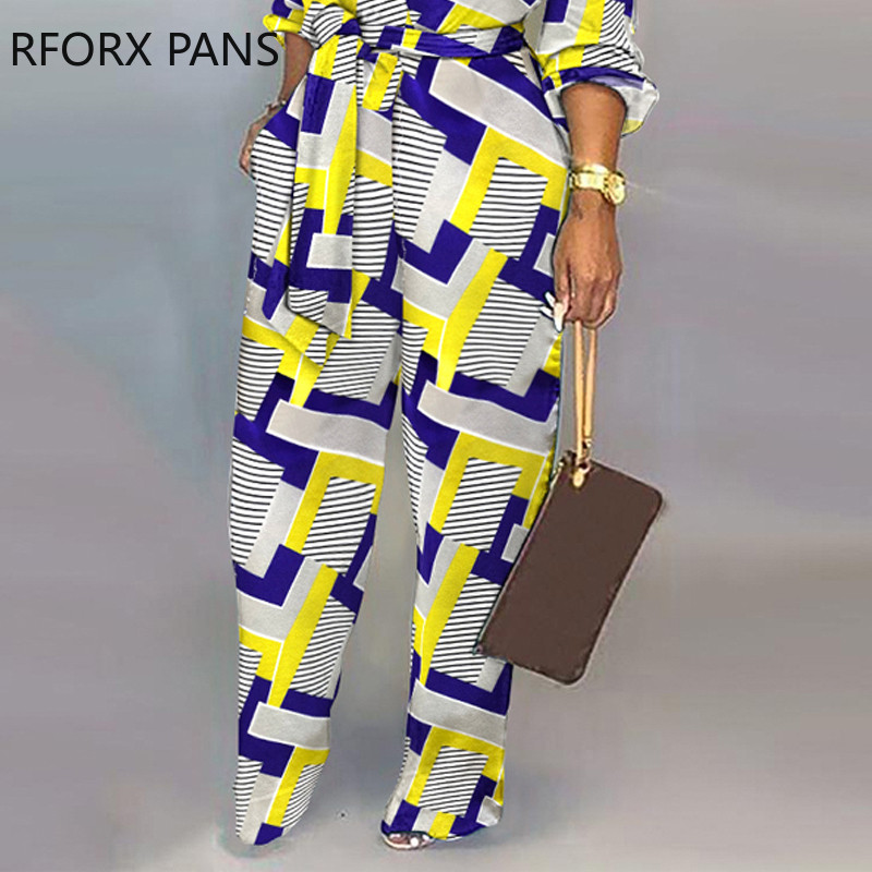 Γυναικεία κομψή γεωμετρική στάμπα Φύλλα με σχέδιο τσέπης Σέξι φόρμα με ίσια κουμπιά