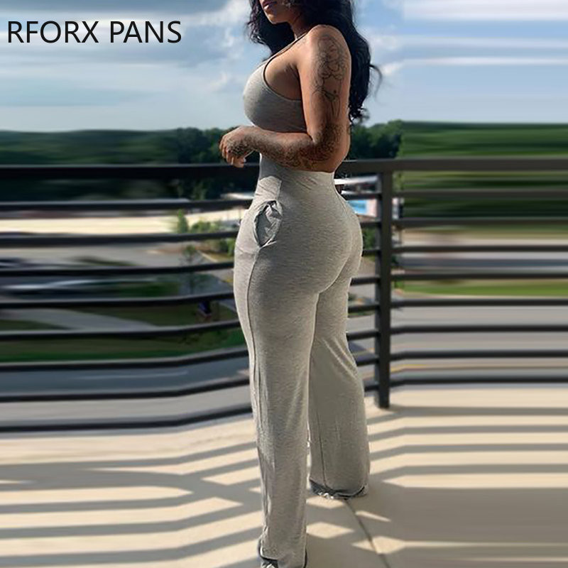 Naiste 2023. aasta varustus, U-kaelusega varrukateta tasku disainiga kombinesoon igapäevane kandmine