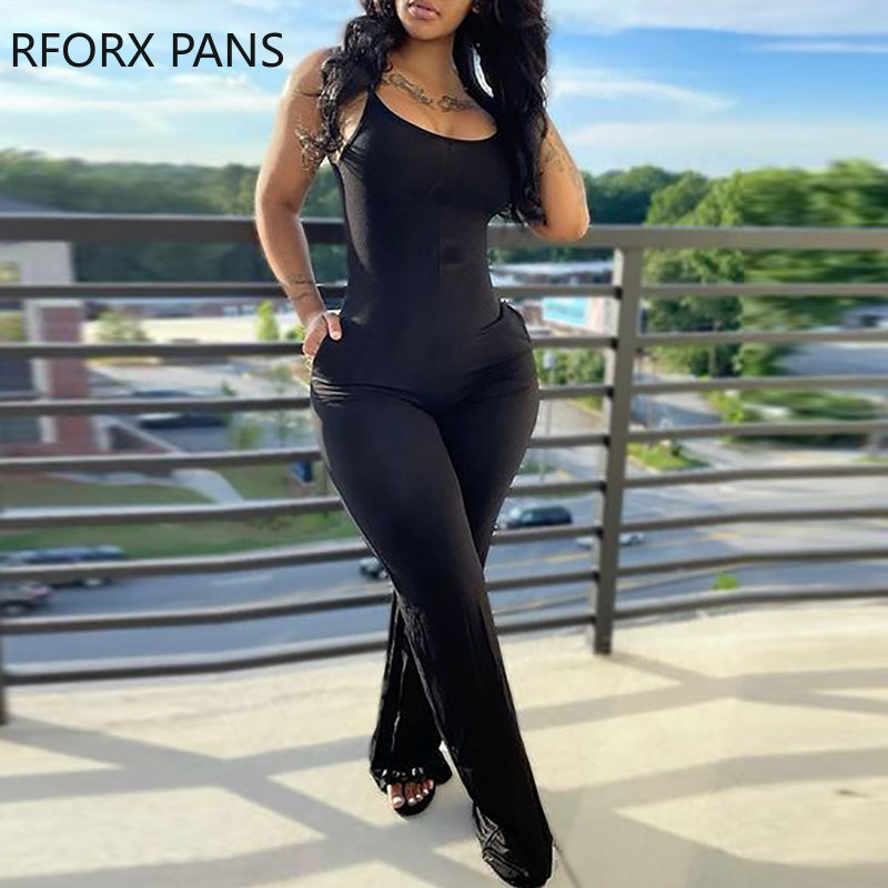 Naiste 2023. aasta varustus, U-kaelusega varrukateta tasku disainiga kombinesoon igapäevane kandmine