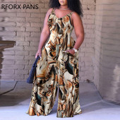 2023 Plus Size Γυναικείες κομψές φόρμες χωρίς μανίκια, σέξι φόρμες με φαρδύ πόδι