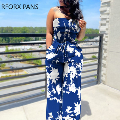 Ženski šik ležerni kombinezon sa čipkom i naborima, seksi utikač