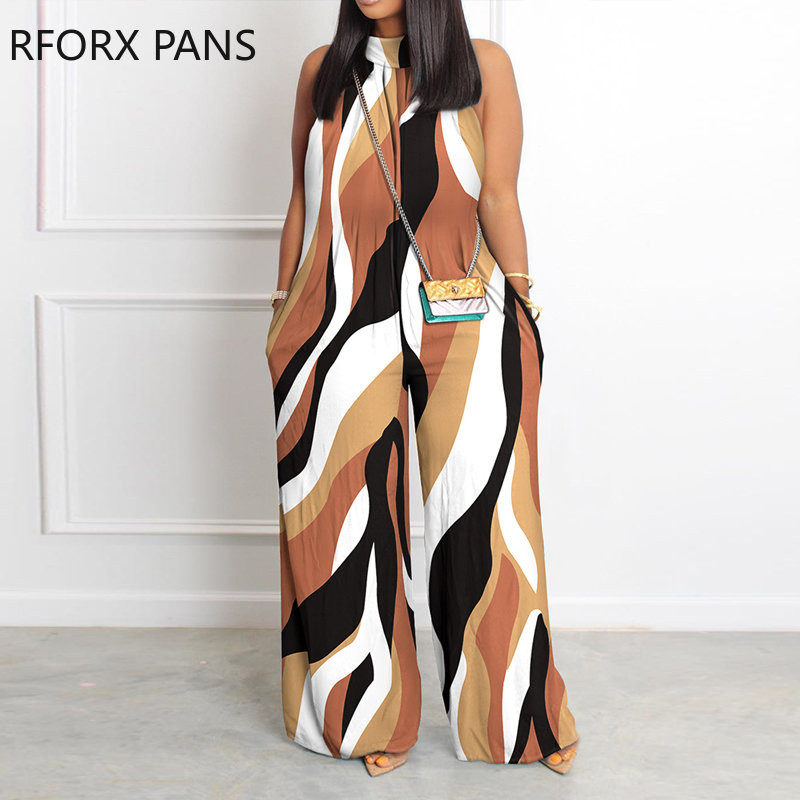 Naiste elegantsed päitsed, varrukateta tasku, vabad seksikad sirge säärega kombinesoonid