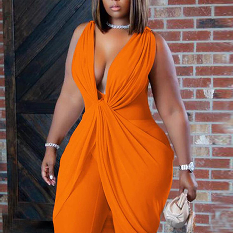 Naiste elegantsed paksu V-kaelusega varrukateta soliidsed seksikad asümmeetrilised pahkluu tunked