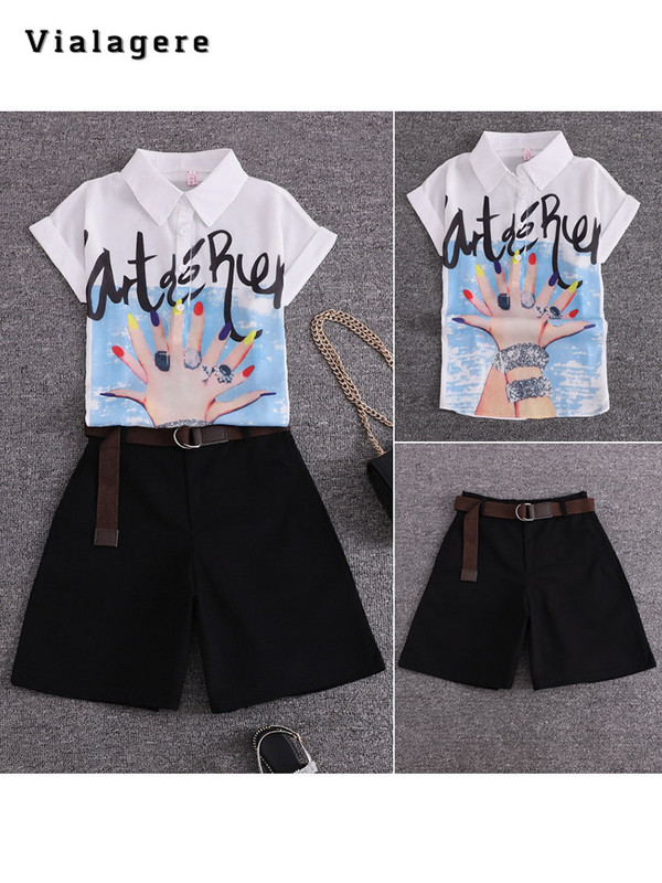 Ljetni ležerni dvodijelni set za 2023. Ženska kratka košulja s otvorenim ovratnikom + Jednobojne kratke hlače Komplet ležernih kratkih hlača