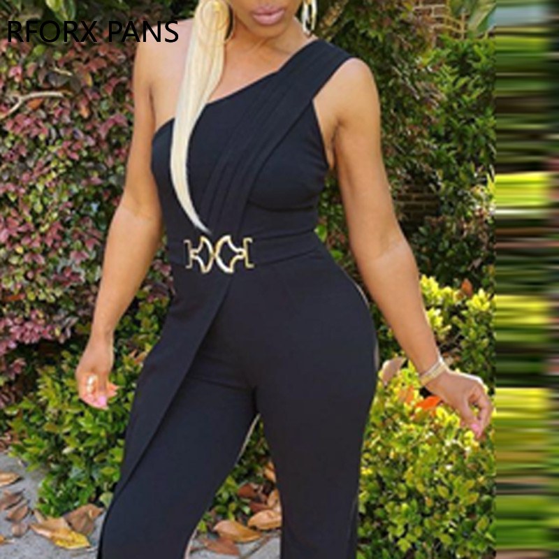 Ženski jednobojni elegantni radni svečani kombinezon bez rukava s ravnim nogavicama i patentnim zatvaračem