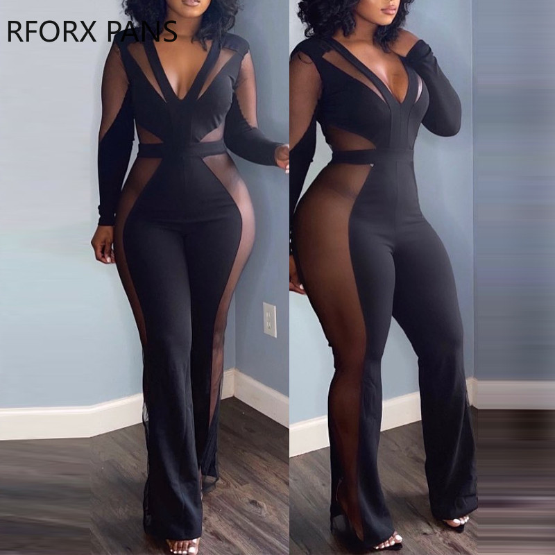 Γυναικεία Σέξι Μαύρη Ολόσωμη Ολόσωμη Ολόσωμη Ολόσωμη Ολόσωμη Ολόσωμη Ολόσωμη Ολόσωμη Ολόσωμη φόρμα Bodycon με μονόχρωμο πλέγμα