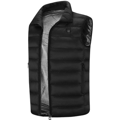 Aiweti Muški zimski USB električni grijaći prsluk Jakna Odjeća Skijaška zima Topla grijana podloga Zimski USB sučelje topli prsluk