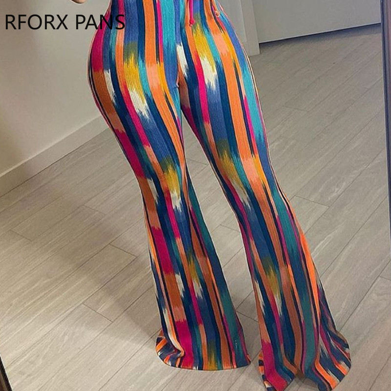 Ženska odjeća Kombinezon širokih nogavica s printom palminog lišća Ležerni izgled kombinezona za žene 2021.