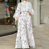 Naiste šikk, laiade varrukatega pikkade varrukatega ja laia jalaga töötav sirge kombine