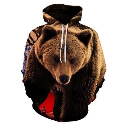 Nauji kūrybingi kinų panda vyriški moteriški megztiniai megztiniai Harajuku 3D spausdinti raštai Mieli megztiniai Madingi rudens drabužiai2021 m.