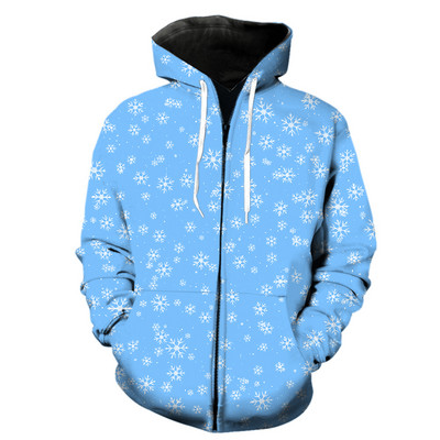 Talvise lumehelbemustriga meeste lukuga kapuuts, suur hip-hop dressipluusid vabaaja teismeliste harajuku topsid, moodsad unisex pikkade varrukatega