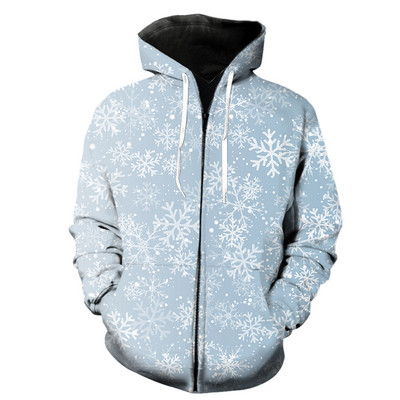 Talvise lumehelbemustriga meeste lukuga kapuuts, suur hip-hop dressipluusid vabaaja teismeliste harajuku topsid, moodsad unisex pikkade varrukatega