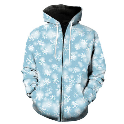 Talvise lumehelbemustriga meeste lukuga kapuuts, suur hip-hop dressipluusid vabaaja teismeliste harajuku topsid, moodsad unisex pikkade varrukatega