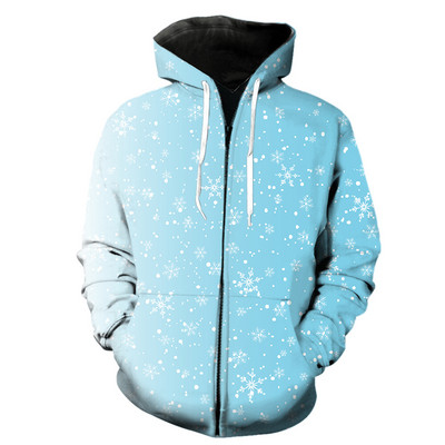 Talvise lumehelbemustriga meeste lukuga kapuuts, suur hip-hop dressipluusid vabaaja teismeliste harajuku topsid, moodsad unisex pikkade varrukatega