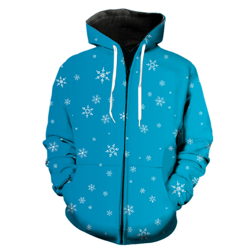 Talvise lumehelbemustriga meeste lukuga kapuuts, suur hip-hop dressipluusid vabaaja teismeliste harajuku topsid, moodsad unisex pikkade varrukatega