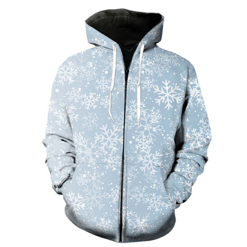 Talvise lumehelbemustriga meeste lukuga kapuuts, suur hip-hop dressipluusid vabaaja teismeliste harajuku topsid, moodsad unisex pikkade varrukatega