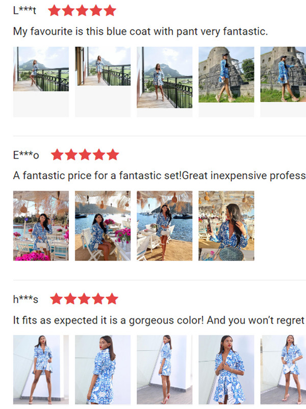 Γυναικείο Κομψό Σετ μακρυμάνικο σορτς με στάμπα και ψηλόμεσο 2τμχ