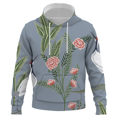 Modna majica s kapuljačom Muškarci Žene 3D Retro ilustracija Pulover s kapuljačom s printom Jesen 2021. Ležerna Smiješne uniseks majice Ulična odjeća