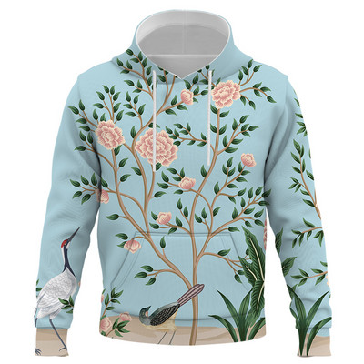 Modna majica s kapuljačom Muškarci Žene 3D Retro ilustracija Pulover s kapuljačom s printom Jesen 2021. Ležerna Smiješne uniseks majice Ulična odjeća