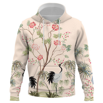 Modna majica s kapuljačom Muškarci Žene 3D Retro ilustracija Pulover s kapuljačom s printom Jesen 2021. Ležerna Smiješne uniseks majice Ulična odjeća