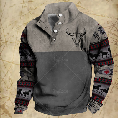 Sügisnööbiga vintage kapuuts meestele Mood Oversized meesterõivad vabaaja dressipluus pikkade varrukatega vabaaja pullover Topid