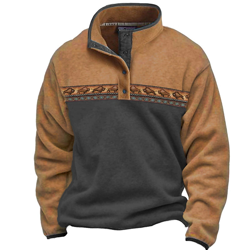 Sügisnööbiga vintage kapuuts meestele Mood Oversized meesterõivad vabaaja dressipluus pikkade varrukatega vabaaja pullover Topid