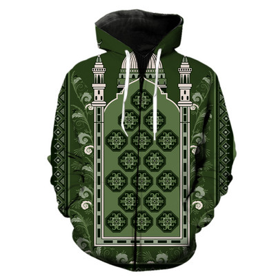 Ανδρικά κουκούλα με φερμουάρ έθνικ στυλ casual ανοιξιάτικα αστεία streetwear με μπουφάν με κουκούλα Harajuku 3D printed oversized μόδα