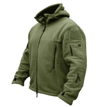 Ανδρικό χειμερινό μπουφάν Tactical Ζεστό μαλλί πεζοπορίας Sport Hoodie Outdoor αντιανεμικό Bomber Jacket