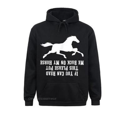 Naljakas Palun pange mind tagasi mu hobuse selga Naljakas hobuste armastaja kapuuts Crazy dressipluusid naiste pusad pikkade varrukatega riided suvi sügis