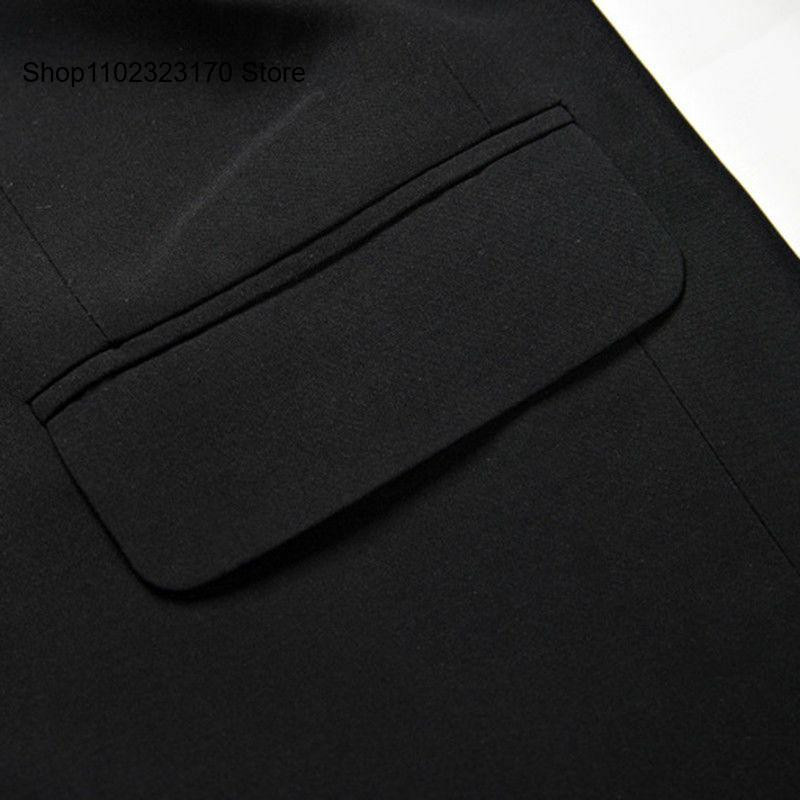 Vyriški vieniša senelio apykakle japoniška uniforma mokyklinė uniforma ilgomis rankovėmis vienviečiai vienspalviai mada pavasario ruduo