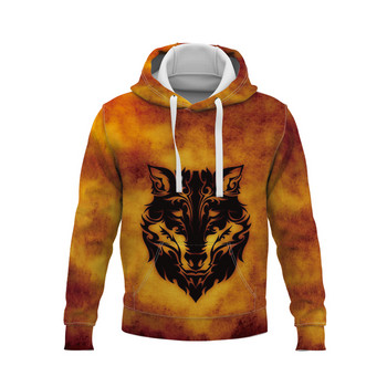 2022 νέοι άνδρες Hoodie animal Wolf and Tiger 3D print Φούτερ μπλούζα με κουκούλα για αγόρια και κορίτσια ρούχα παλτό με μπουφάν