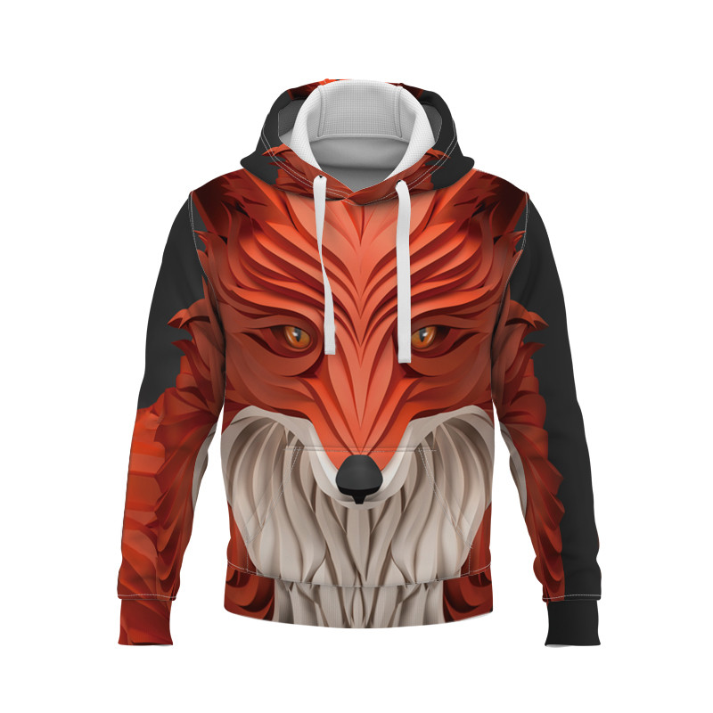 2022 m. nauji vyriški megztiniai, vilkas ir tigras, 3D spausdinimas, džemperis, berniukų ir mergaičių striukė.