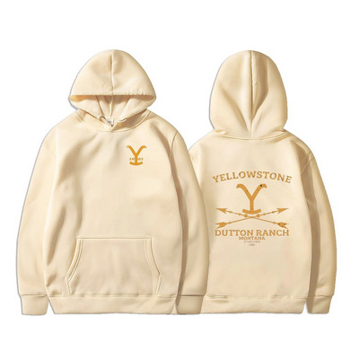 Yellowstone Hoodies Унисекс Dutton Ranch Hoodie Beth Dutton Суичър Yellowstone Tv show Inspired Rip Wheeler Суичър с качулка