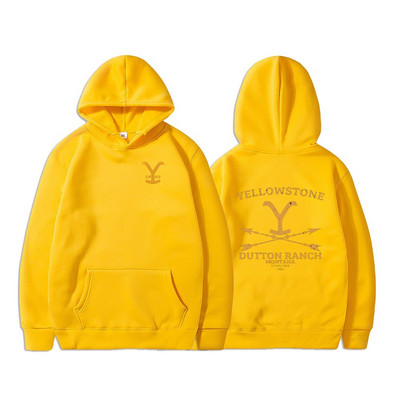 Yellowstone Hoodies Унисекс Dutton Ranch Hoodie Beth Dutton Суичър Yellowstone Tv show Inspired Rip Wheeler Суичър с качулка