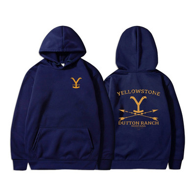Yellowstone Hoodies Унисекс Dutton Ranch Hoodie Beth Dutton Суичър Yellowstone Tv show Inspired Rip Wheeler Суичър с качулка