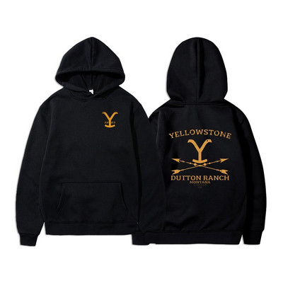 Yellowstone Hoodies Унисекс Dutton Ranch Hoodie Beth Dutton Суичър Yellowstone Tv show Inspired Rip Wheeler Суичър с качулка