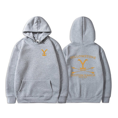 Yellowstone Hoodies Унисекс Dutton Ranch Hoodie Beth Dutton Суичър Yellowstone Tv show Inspired Rip Wheeler Суичър с качулка