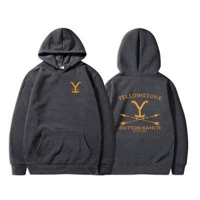 Yellowstone Hoodies Унисекс Dutton Ranch Hoodie Beth Dutton Суичър Yellowstone Tv show Inspired Rip Wheeler Суичър с качулка