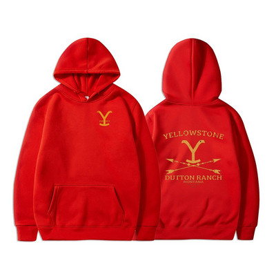 Yellowstone Hoodies Унисекс Dutton Ranch Hoodie Beth Dutton Суичър Yellowstone Tv show Inspired Rip Wheeler Суичър с качулка