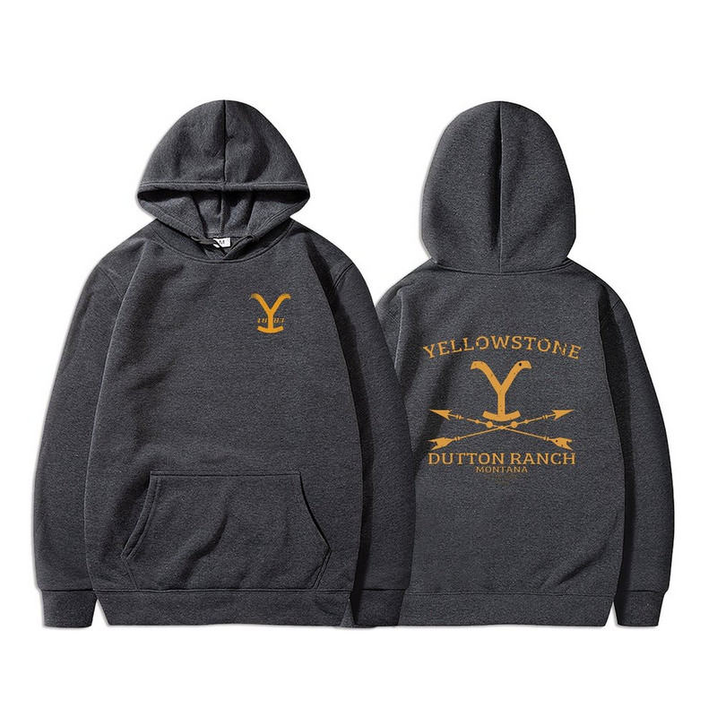 Φούτερ με κουκούλα Yellowstone Unisex Dutton Ranch Hoodie Beth Dutton Φούτερ Yellowstone TV show Inspired Rip Wheeler Hooded