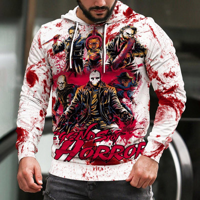 2022. aasta halloween tapab õudusfilm Michael Myersi 3D-printiga kapuuts Pusad Mehed Naiste Mood vabaaja Pullover Tänavarõivad Pusad