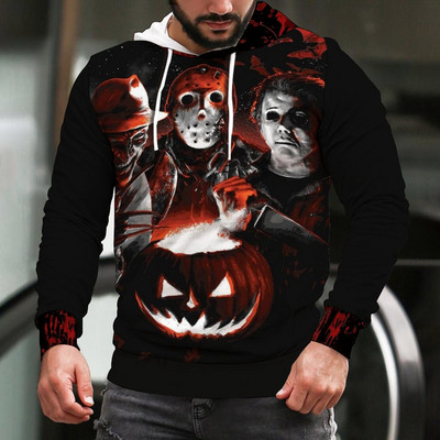 2022. aasta halloween tapab õudusfilm Michael Myersi 3D-printiga kapuuts Pusad Mehed Naiste Mood vabaaja Pullover Tänavarõivad Pusad