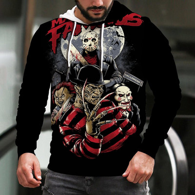 2022. aasta halloween tapab õudusfilm Michael Myersi 3D-printiga kapuuts Pusad Mehed Naiste Mood vabaaja Pullover Tänavarõivad Pusad