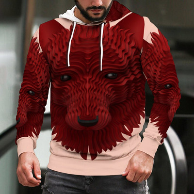 Prekrasna muška majica s kapuljačom s 3D printom zmaja, uniseks majica s kapuljačom, dukserica, jesenska i zimska ulična odjeća, ležerna jakna