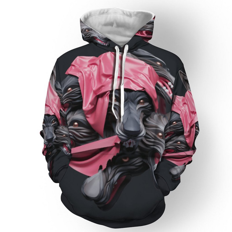 Prekrasna muška majica s kapuljačom s 3D printom zmaja, uniseks majica s kapuljačom, dukserica, jesenska i zimska ulična odjeća, ležerna jakna