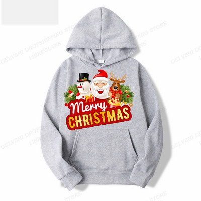 Muške modne majice s kapuljačom za sretan Božić, majica s kapuljačom s printom sobova, dječja hip-hop majica s kapuljačom, kaput za dječake, ženska znojnica, snjegović, odjeća za zabave, crvena