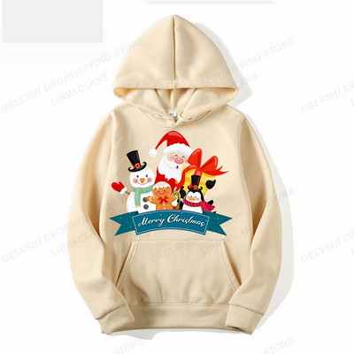 Muške modne majice s kapuljačom za sretan Božić, majica s kapuljačom s printom sobova, dječja hip-hop majica s kapuljačom, kaput za dječake, ženska znojnica, snjegović, odjeća za zabave, crvena