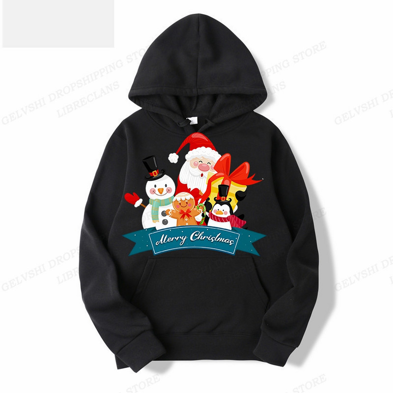 Muške modne majice s kapuljačom za sretan Božić, majica s kapuljačom s printom sobova, dječja hip-hop majica s kapuljačom, kaput za dječake, ženska znojnica, snjegović, odjeća za zabave, crvena