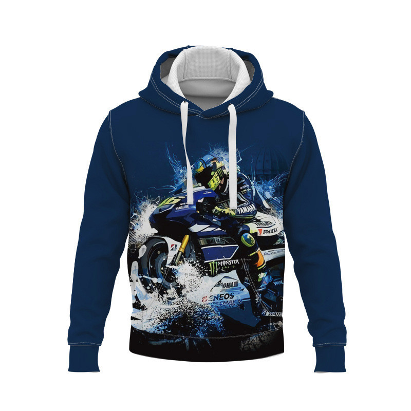 Mood meeste 3D kapuutsiga naiste kapuutsiga kampsun Harajuku trükitud mootorratta vabaaja spordirõivad, suur kapuuts